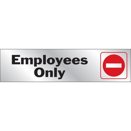 HY-KO 2X8 Employees Only Sign 2" x 8", 10PK A00476